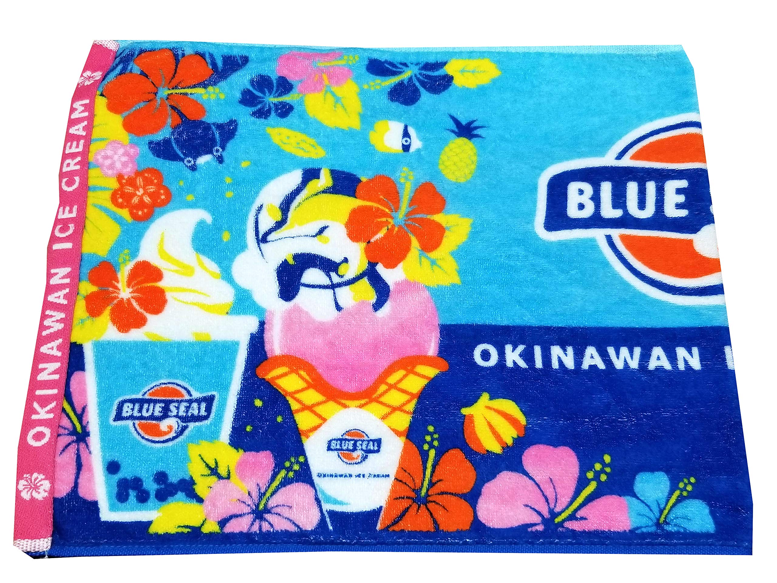 Amazon｜ブルーシール フェイス タオル トロピカルデザイン 80cm×33cm